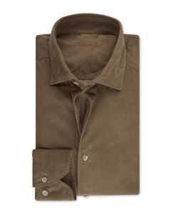 Brun baby cord skjorta