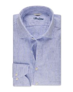 Blue Striped Linen Shirt