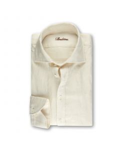 Off-White Linen Mix Casual Shirt