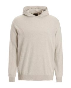 Beige hoodie i ull och kashmir.