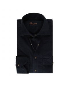 Navy Slim Baby Cord Shirt