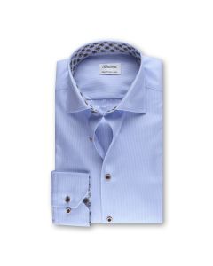 Light Blue Shirt Floral Contrast