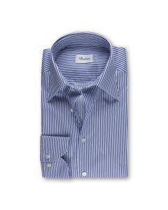 Blue Striped Shirt Kent Collar