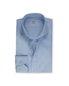 Blue Striped Twill Shirt
