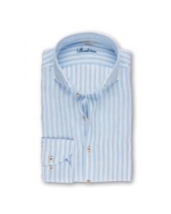 Light Blue Striped Linen Shirt