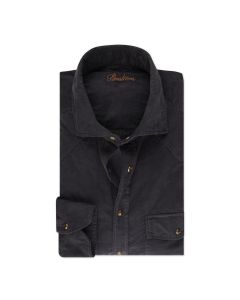 Gray Slim Baby Cord Shirt