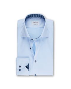 Blue Shirt Blue Medallion Contrast - Extra Long Sleeve
