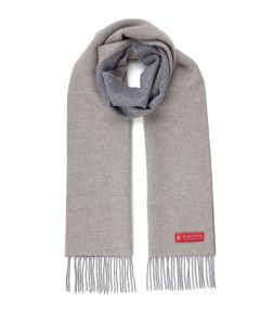 Gray Reversible Cashmere Scarf