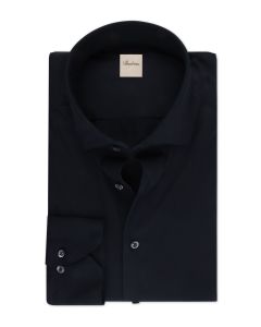 Slimline Svart Jerseyskjorta