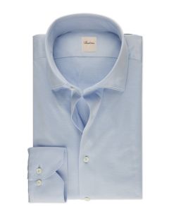 Slimline Ljusblå Bomull Jerseyskjorta