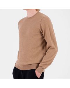 Beige Cashmere Sweater Crew Neck