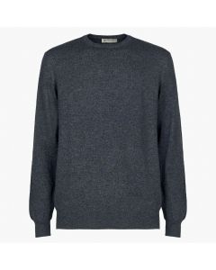 Dark Grey Crewneck Cashmere Sweater