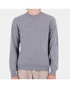 Light Grey Crewneck Cashmere Sweater