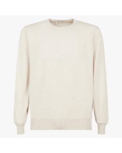 Beige Crewneck Cashmere Sweater