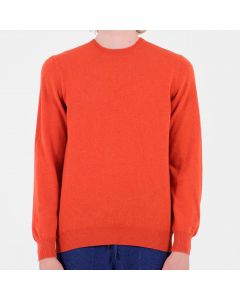 Orange Alashan Cashmere Crew Neck