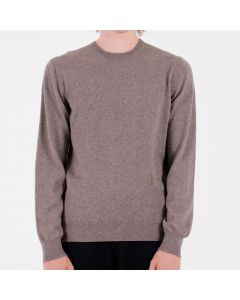 Light Brown Crewneck Cashmere Sweater