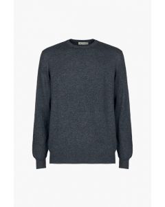 Dark Grey Crewneck Cashmere Sweater