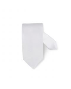 White Silk Tie