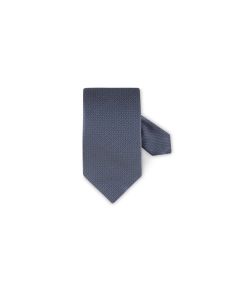 Patterned Grey Silk Tie