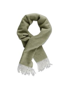 Green Twill Wool Scarf