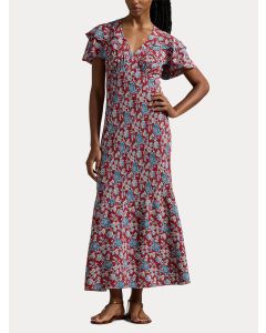 Floral Mulberry Silk Dress