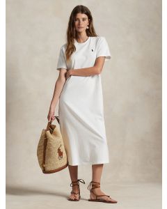 White Jersey T-shirt Dress