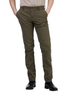 Dark Green Cotton Chinos