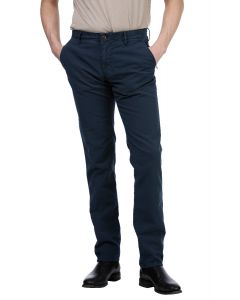 Navy Blue Cotton Chinos