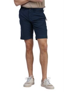 Navy Cotton Stretch Shorts