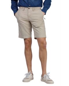 Beige Cotton Stretch Shorts