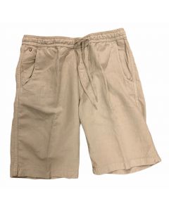Beige Linen Shorts