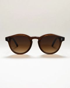03 Brown Classic Round Sunglasses