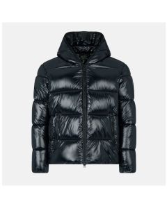Black Quilted Nylon Jacket