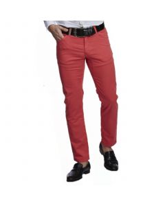 Red Summer Pale Five Pocket Trousers
