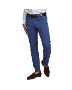 Blue Summer Pale Five Pocket Trousers