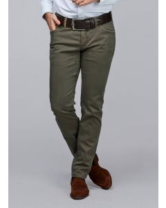 Khaki Pan Oxford Trousers