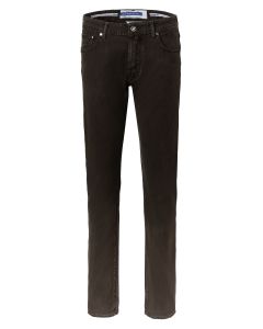 Dark Brown Stretch Five Pocket Trousers