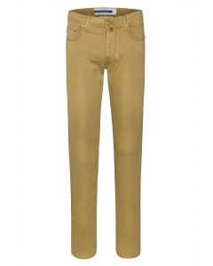 Brown Stretch Five Pocket Jeans