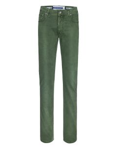 Forest Green Stretch Five Pocket Trousers