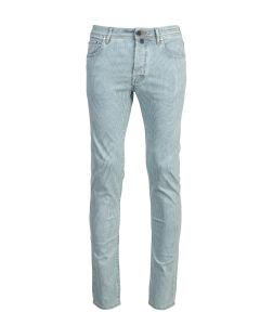 Blue White Striped Cotton Pants