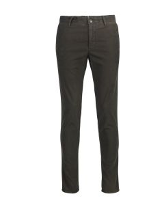 Dark Brown Cotton Chinos