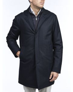 Navy Lined Coat