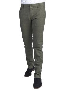 Green Checkered Cotton chinos