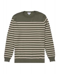 Khaki Breton Stripe Jumper