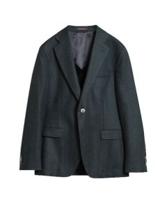Dark Green Herringbone Jacket