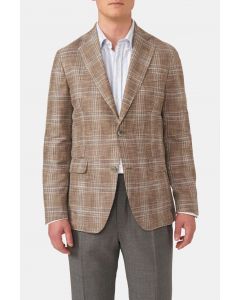 Beige Glencheck Ferry Blazer