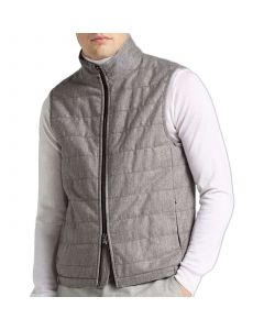 Gray Liner Slim Flannel Vest