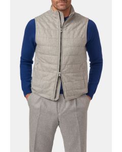 Light Gray Slim Flannel Vest